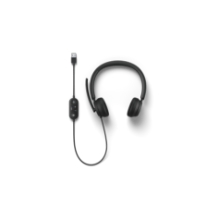 אוזניות בחיבור USB עם מיקרופון Microsoft Modern צבע שחור