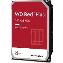 דיסק קשיח פנימי Western Digital Red plus NAS 3.5"  8TB 5640 128MB 3Y