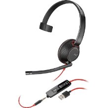   אוזניות חוטיות לאוזן אחת Poly Plantronics Blackwire C5210 USB-A