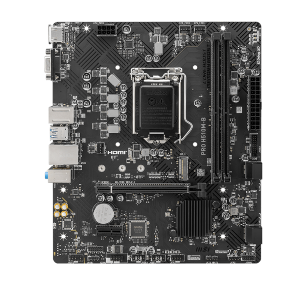 לוח אם אינטל MSI PRO H510M-B DDR4 LGA1200 HDMI VGA – תמונה 2