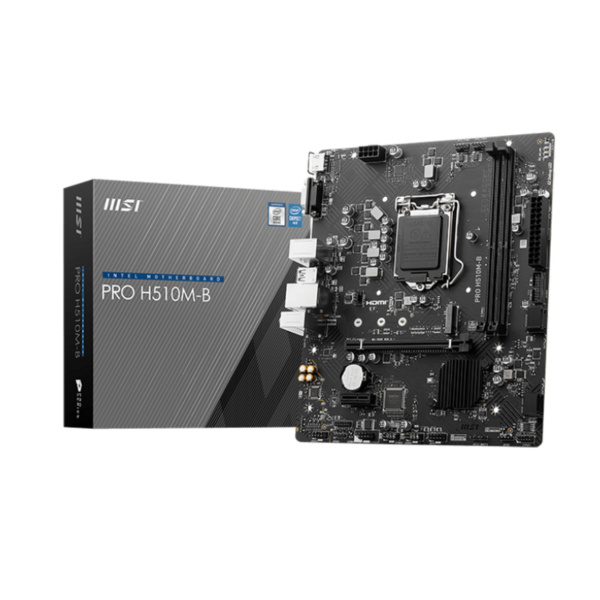 לוח אם אינטל MSI PRO H510M-B DDR4 LGA1200 HDMI VGA