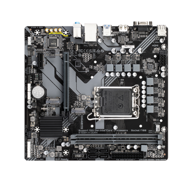 לוח אם אינטל Gigabyte B760M H DDR4 LGA1700 HDMI VGA – תמונה 2