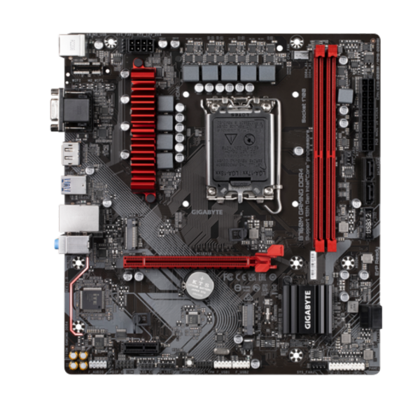 לוח אם אינטל Gigabyte B760M GAMING DDR4 LGA1700 HDMI DP VGA – תמונה 2