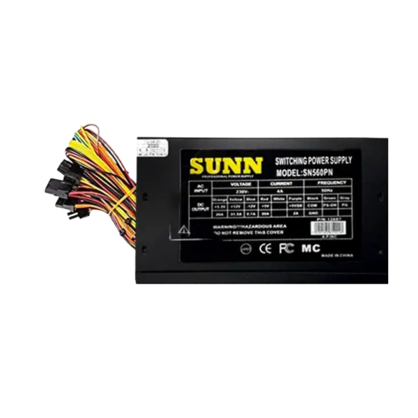 ספק כוח למחשב נייח SUNN SN560PN 500W Standard – תמונה 2