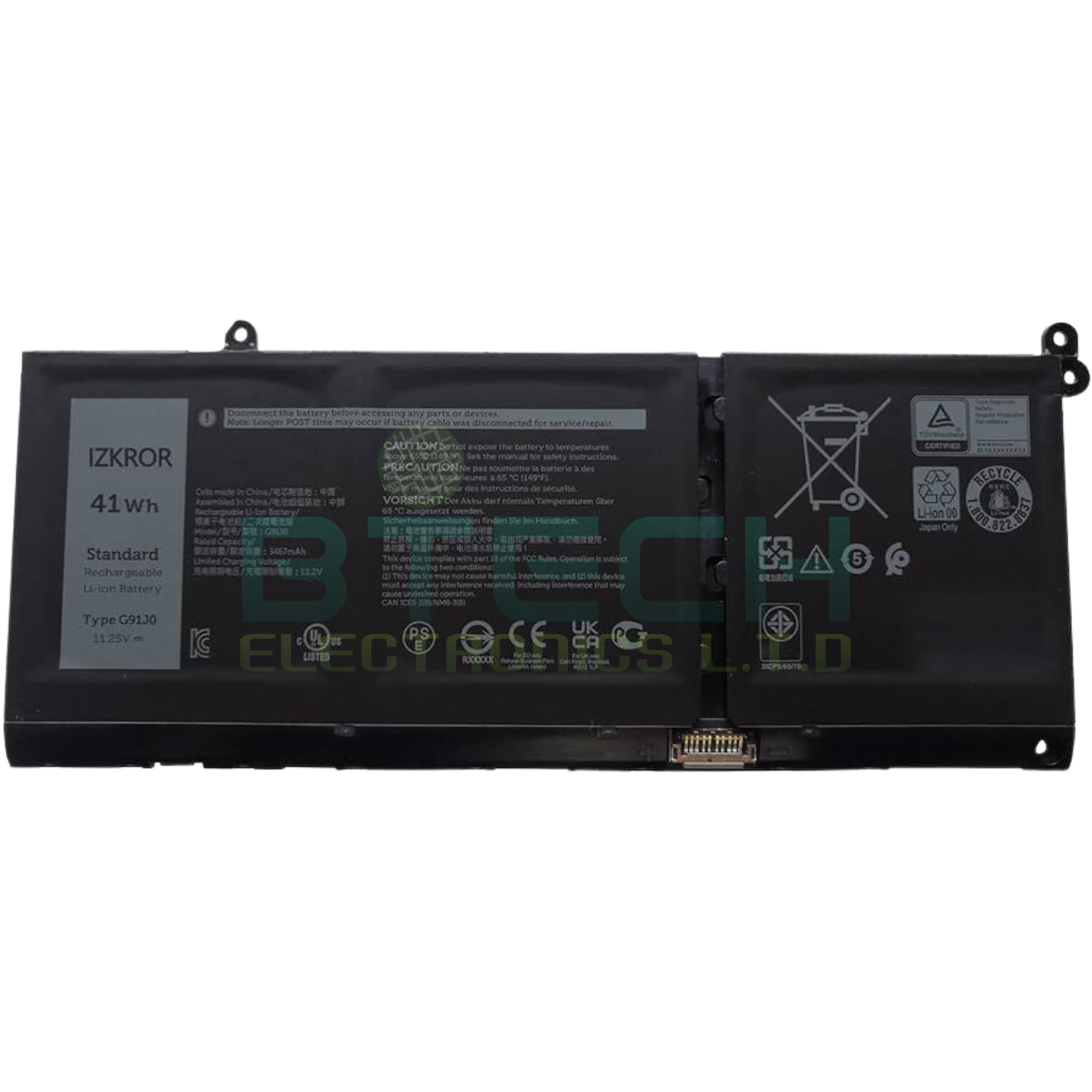 סוללה למחשב Dell Inspiron 15 3511 / 3510 / 3520 41Wh 11.25V