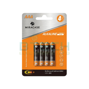 סט 4 סוללות MIRACASE ALKALINE AAA 1.5V LR6 59141-004-03