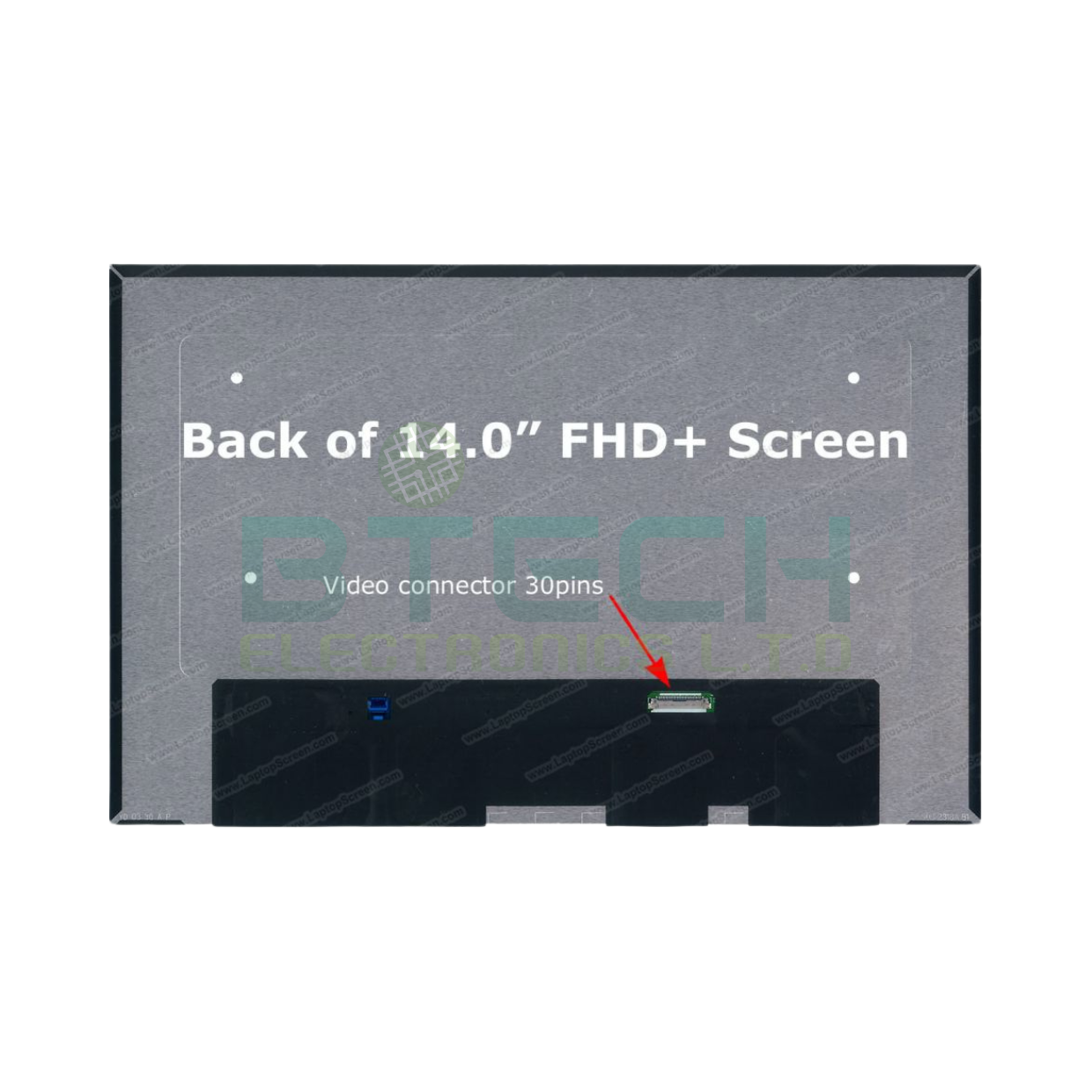 מסך 14" / FHD / 30PIN / IPS / LCD / NO Brackets / PCB on bent up