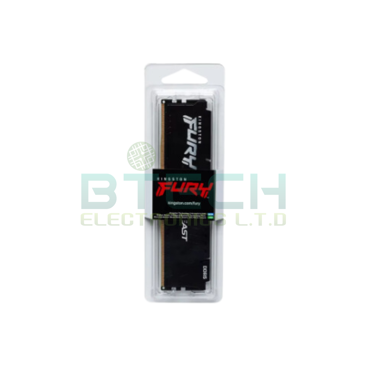 זכרון למחשב נייח Kingston Fury Beast 32GB DDR5 C40 5600Ghz 3Y – תמונה 3