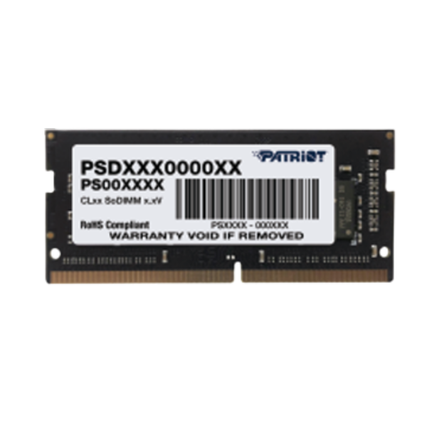 זיכרון למחשב נייד Patriot DDR4 8GB 3200Mhz SODIMM CL22