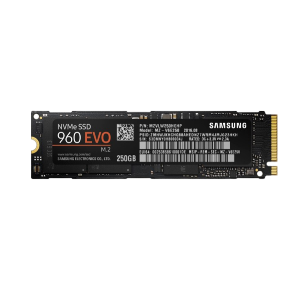 דיסק פנימי Samsung 960 EVO 250GB NVME 3,200/1,500MB SSD 3Yr