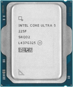 מעבד Intel Ultra 5 225F Tray 4.9GHz No GPU TDP 121W