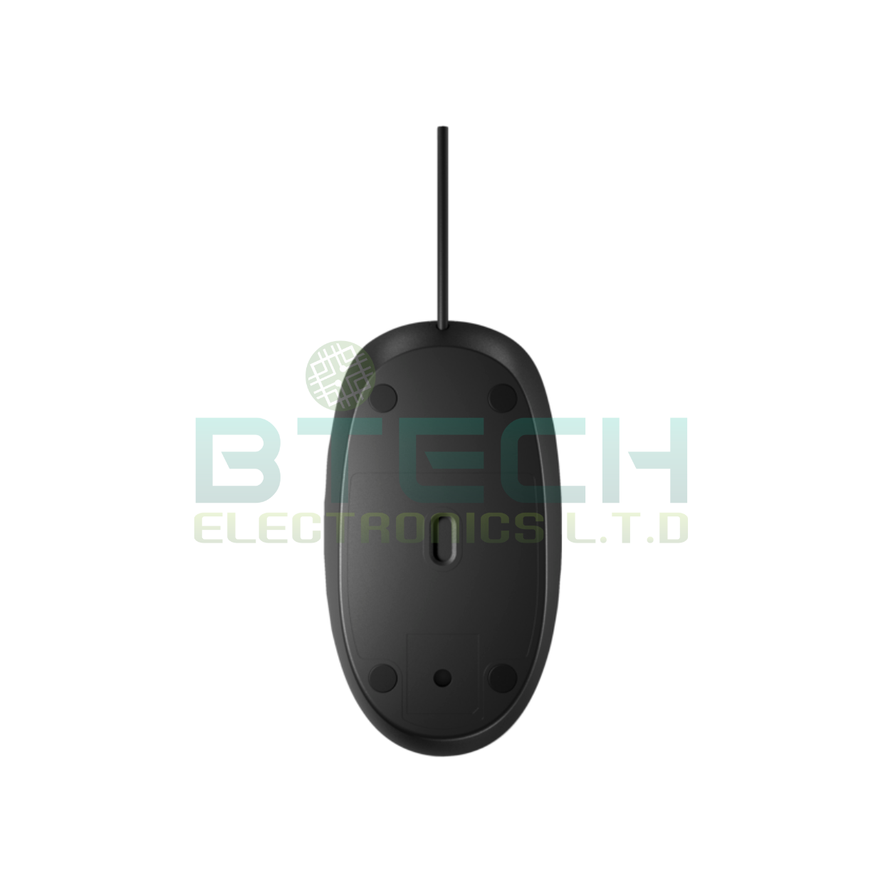 עכבר חוטי אופטי שחור HP 125 1200DPI – תמונה 5