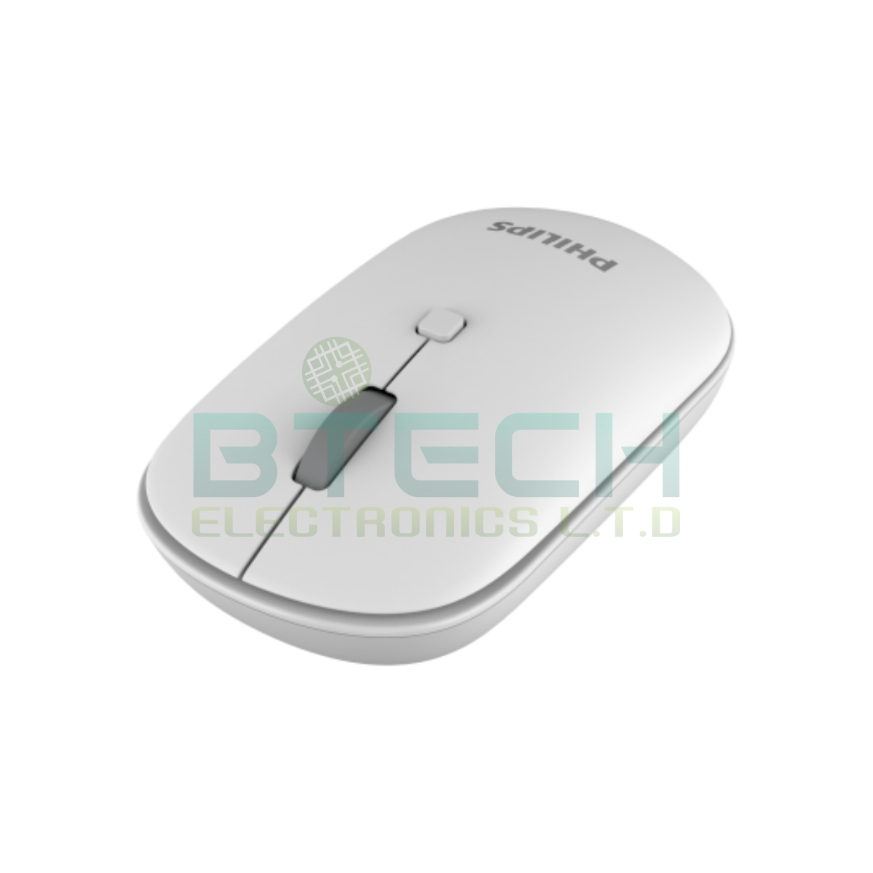 עכבר אלחוטי ארגונומי מהירות DPI 1600 SPK7203-WT בצבע לבן USB – תמונה 3