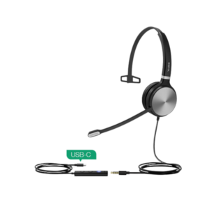 אוזניות חוטיות לאוזן אחת עם מיקרופון Yealink UH36 USB-C