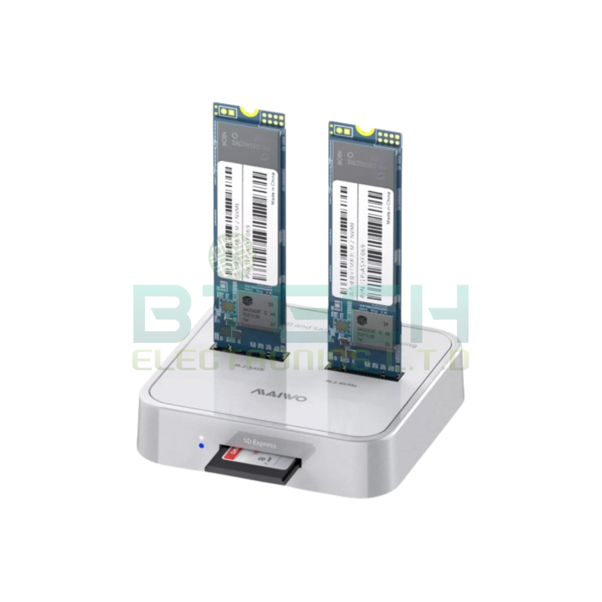 תחנת עגינה ומשכפל דיסקים תחנת עגינה לכוננים Maiwo Dual Bay 1YL – תמונה 2