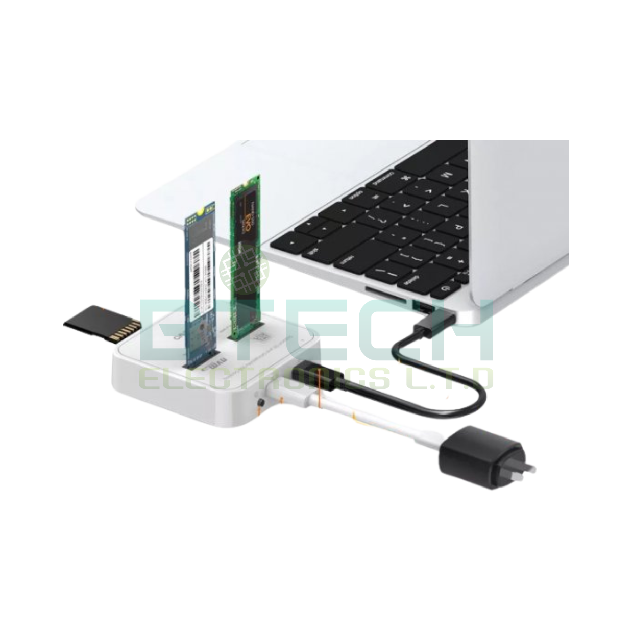 תחנת עגינה ומשכפל דיסקים תחנת עגינה לכוננים Maiwo Dual Bay 1YL – תמונה 3