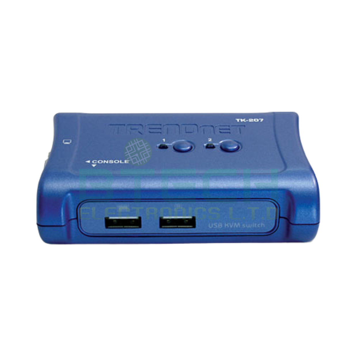 ממתג 2 פורטים TRENDnet 2 Port USB VGA KVM Switch TK-207K