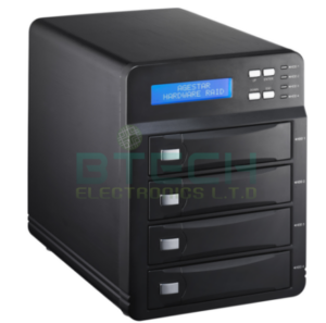 משכפל מארז אלומיניום חיצוני ל-4 דיסקים קשיחים AGESTAR