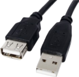 כבל מאריך USB2.0 A זכר ל- USB2.0 A נקבה באורך 0.2 מטר
