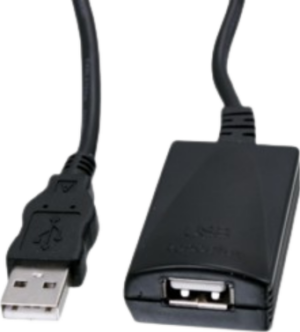 כבל מאריך USB2.0 A זכר ל- USB2.0 A נקבה אקטיבי באורך 25 מטר