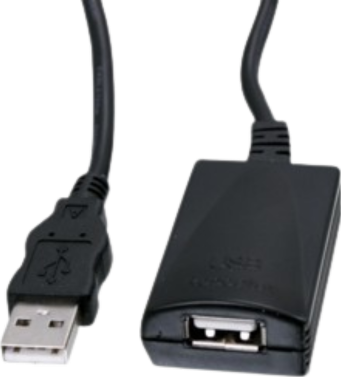 כבל מאריך USB2.0 A זכר ל- USB2.0 A נקבה אקטיבי באורך 25 מטר
