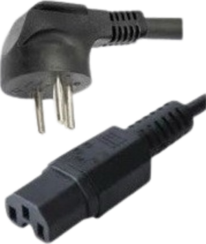 כבל כוח קומקום תקן ישראלי באורך 1 מטר