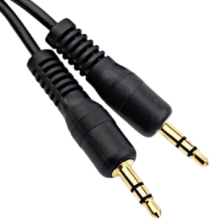 כבל PL 3.5 סטריאו זכר - זכר מסוכך עם פלגים יצוקים באורך 10 מטר