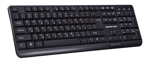 מקלדת חוטית SILVER LINE KB-MM818 USB – תמונה 2