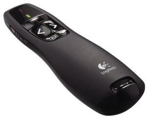 שלט רחוק למצגת אלחוטי לייזר שחור Logitech Presenter R400