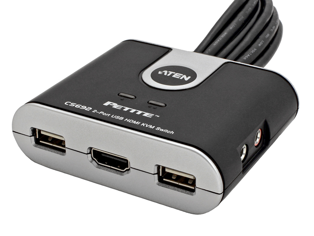 כבל KVM ל-2 מחשבים Aten CS692 HDMI/USB – תמונה 3