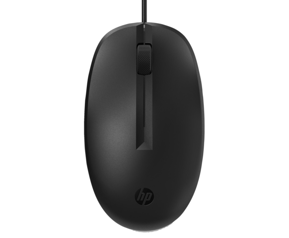 עכבר חוטי אופטי שחור HP 125 1200DPI