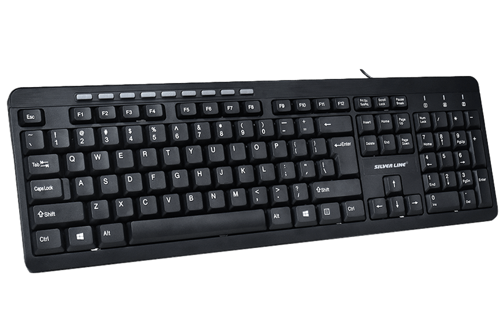 מקלדת חוטית SILVER LINE KB-MM818 USB