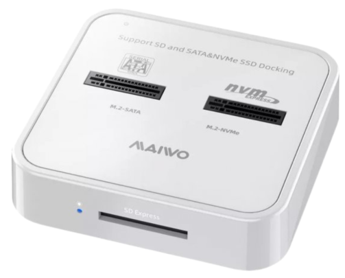 תחנת עגינה ומשכפל דיסקים תחנת עגינה לכוננים Maiwo Dual Bay 1YL