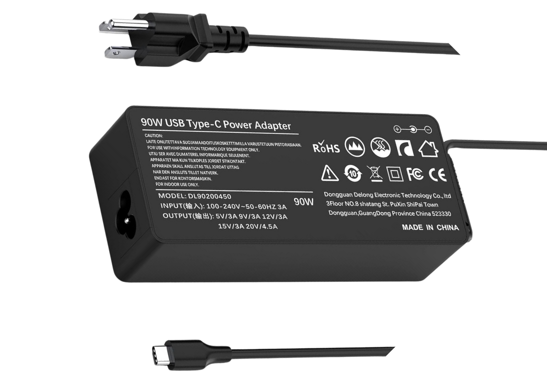 מטען מקורי למחשב נייד Lenovo 90W Type-C