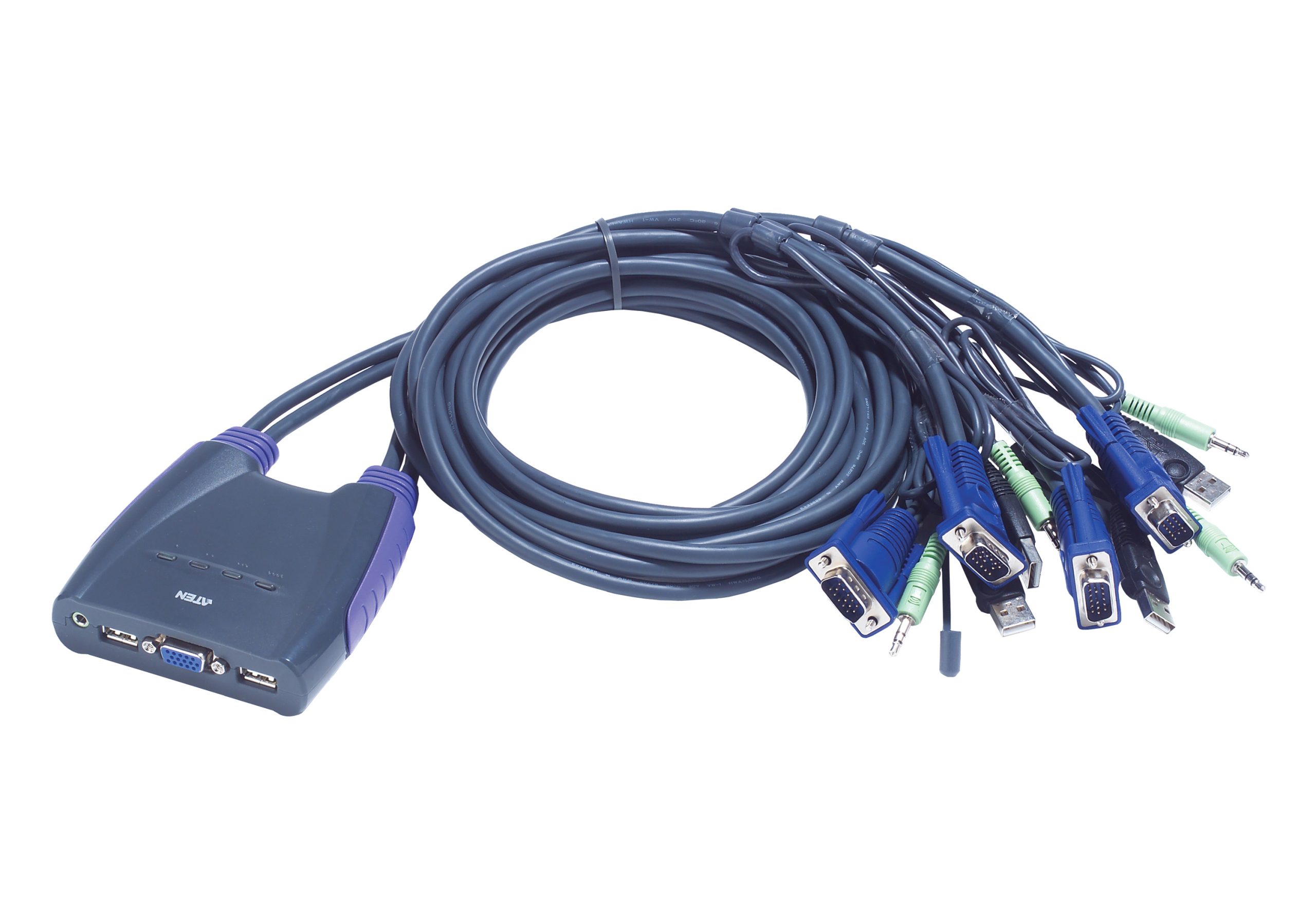 כבל KVM ל-4 מחשבים Aten CS64US VGA/USB – תמונה 8