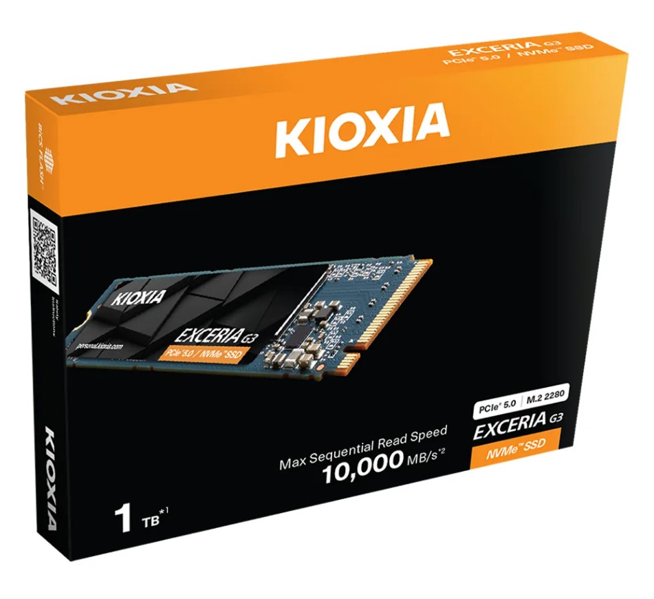 דיסק פנימי KIOXIA EXCERIA G3 1TB NVMe 10000/8900MB SSD 5Y