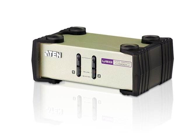 קופסא KVM ל-2 מחשבים ATEN CS82U USB/VGA/PS2 – תמונה 2