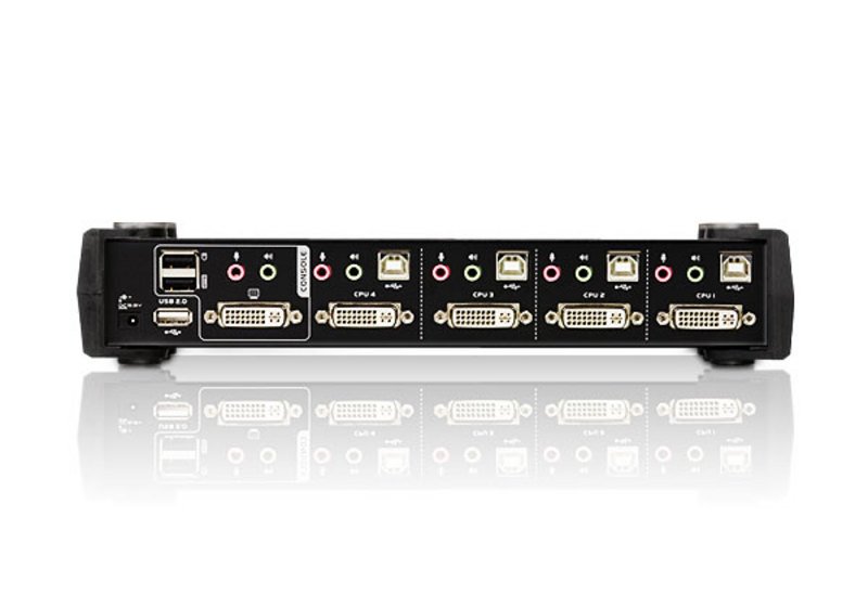 קופסא KVM ל-4 מחשבים Aten CS1764A DVI/USB – תמונה 3
