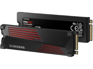 דיסק Samsung 990 PRO 2TB M.2 NVMe + גוף קירור 5 שנים אחריות