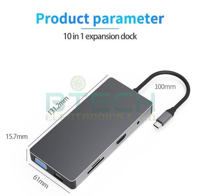 תחנת עגינה ומתאם USB3.1 TYPE C למגוון חיבורים עד 60W – תמונה 4