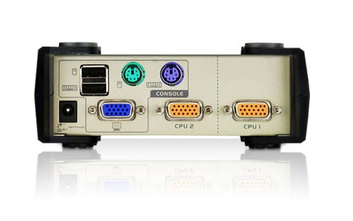 קופסא KVM ל-2 מחשבים ATEN CS82U USB/VGA/PS2 – תמונה 4