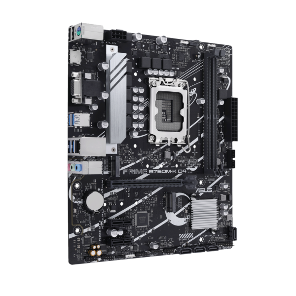 לוח אם אינטל Asus PRIME B760M-K DDR4 LGA1700 HDMI VGA – תמונה 3