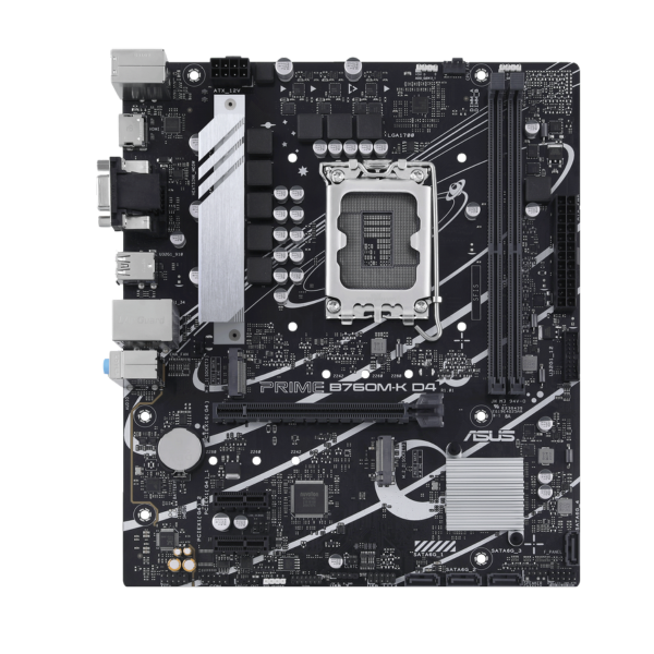לוח אם אינטל Asus PRIME B760M-K DDR4 LGA1700 HDMI VGA – תמונה 2