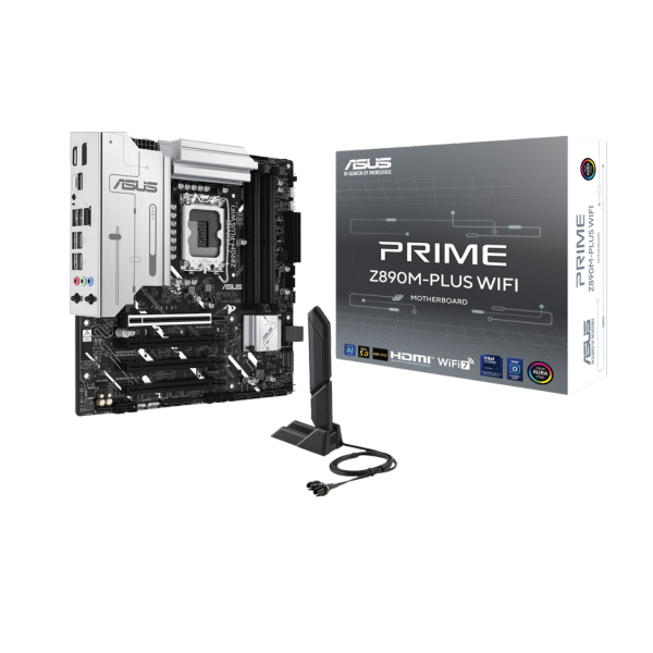 לוח אם אינטל Asus PRIME Z890M-PLUS DDR5 LGA1851 HDMI DP