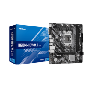 לוח אם אינטל AsRock H610M-HDV/M.2 DDR4 LGA1700 HDMI DP VGA