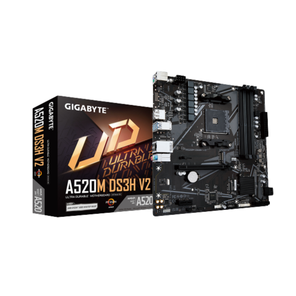 לוח אם Gigabyte A520M DS3H V2 DDR4 AM4 HDMI DP AMD