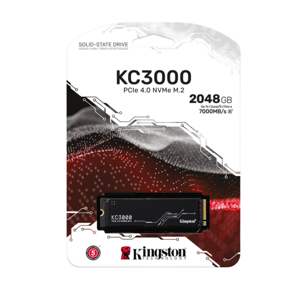 דיסק פנימי Kingston KC300 2TB NVME 7000/7000MB SSD 5Yr – תמונה 3