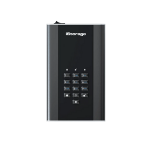 דיסק חיצוני מוצפן "3.5 iSTORAGE diskAshur DT2 10TB HDD USB3.2