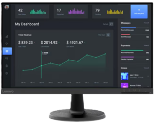 מסך lenovo C24-40 23.8" FHD VA 4ms 75Hz HDMI VGA 3Yr-Os