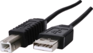 כבל מדפסת USB2.0 A זכר ל USB2.0 B זכר באורך 1.8 מטר